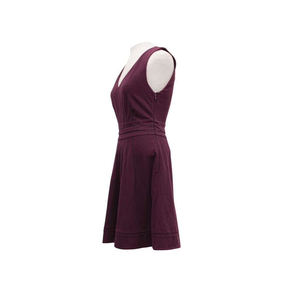 Diane Von Furstenberg ‘Georgette’ Ponte Fit & Flare Dress in Brazen Plum Size 6 - Picture 5 of 12